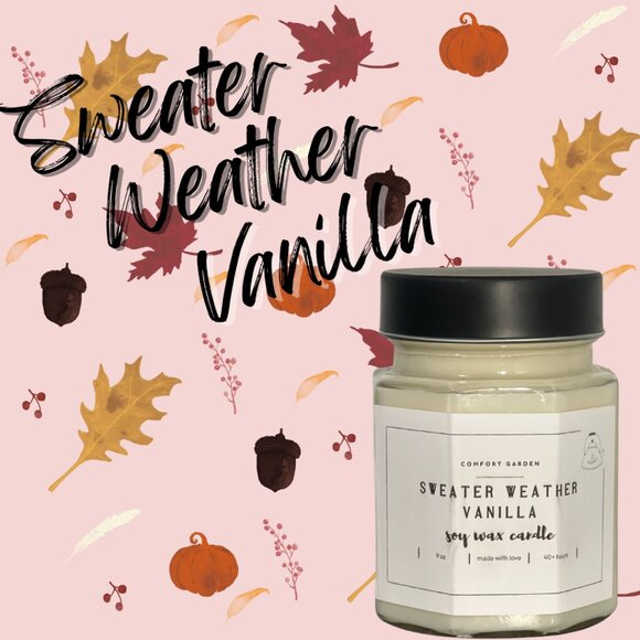 Sweater Weather Vanilla candle!! - Picture 1 of 2